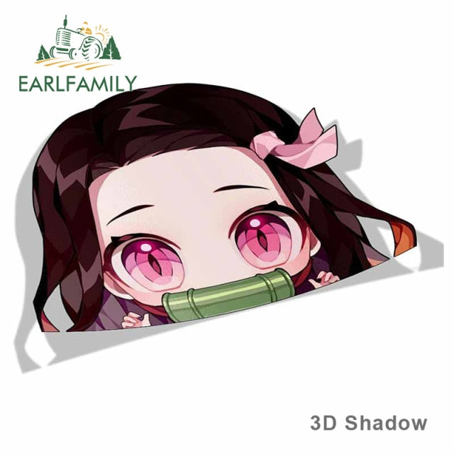 Nezuko Kamado Demon Slayer 13cm x 9cm Vinyl Decal Auto Sticker