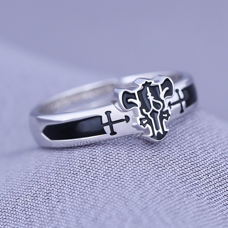 Asta Black Clover S925 Silver Ring Unisex Cosplay Jewelry