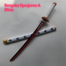 Demon Slayer Wooden Prop Sword Cosplay Weapon 80cm in length