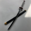 Demon Slayer Wooden Prop Sword Cosplay Weapon 80cm in length