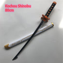Demon Slayer Wooden Prop Sword Cosplay Weapon 80cm in length