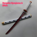 Demon Slayer Wooden Prop Sword Cosplay Weapon 80cm in length