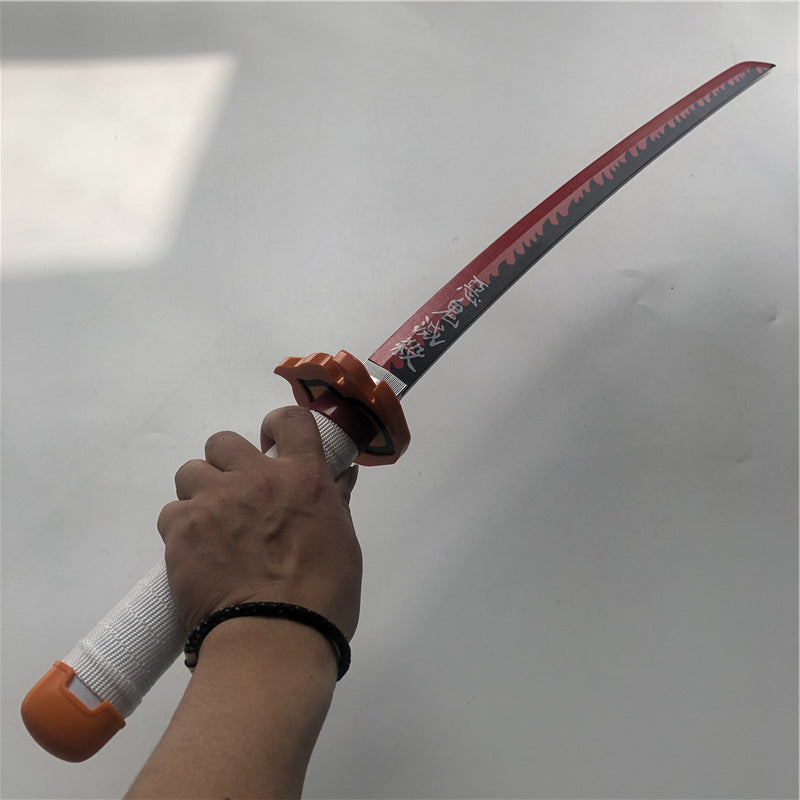 Demon Slayer Wooden Prop Sword Cosplay Weapon 80cm in length
