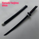 Demon Slayer Wooden Prop Sword Cosplay Weapon 80cm in length