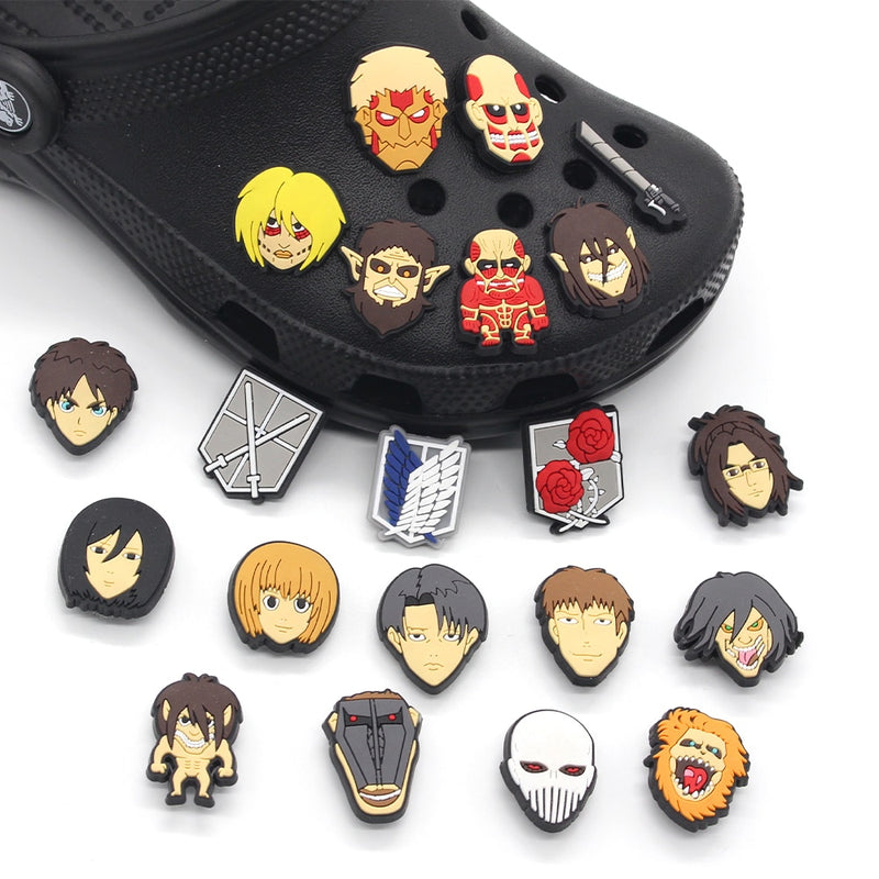 Attack on Titan Croc Shoe Charms
